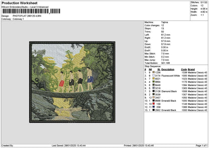Photoflat 2801 Embroidery File 6 sizes