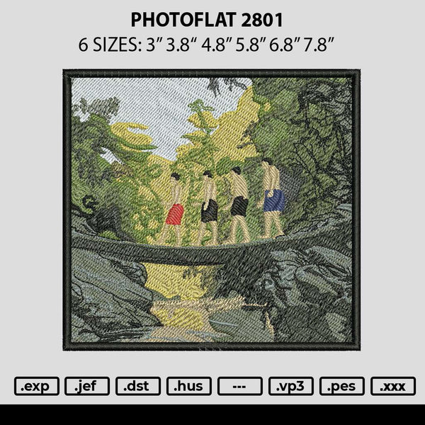 Photoflat 2801 Embroidery File 6 sizes