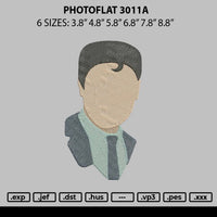 Photoflat 3011a Embroidery File 6 sizes