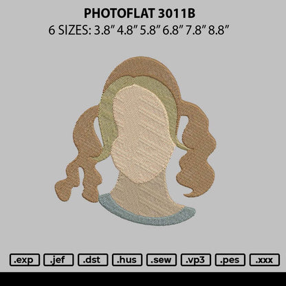 Photoflat 3011b Embroidery File 6 sizes