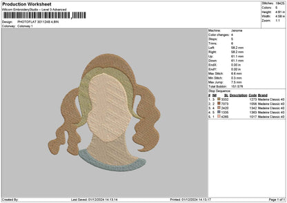 Photoflat 3011b Embroidery File 6 sizes