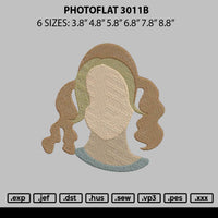 Photoflat 3011b Embroidery File 6 sizes