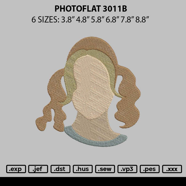 Photoflat 3011b Embroidery File 6 sizes