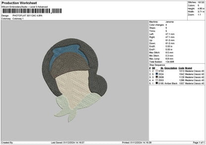 Photoflat 3011c Embroidery File 6 sizes