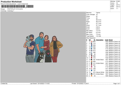 Photoflat V115 Embroidery File 6 sizes