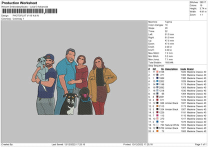 Photoflat V115 Embroidery File 6 sizes