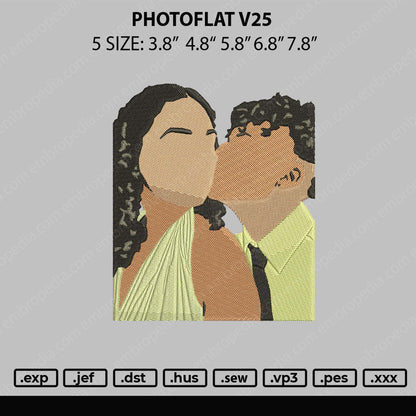 Photofla V25 Embroidery File 5 sizes