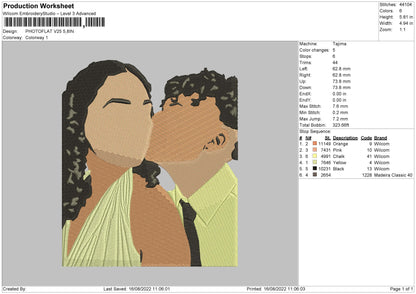 Photofla V25 Embroidery File 5 sizes