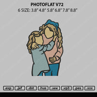 Photoflat V72 Embroidery File 6 sizes
