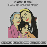 Photoflat 2608 Embroidery File 6 sizes