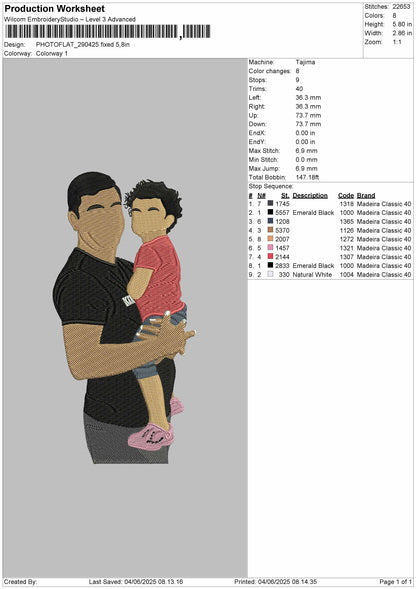 Photoflat 2904 Embroidery File 6 sizes
