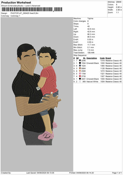 Photoflat 2904 Embroidery File 6 sizes