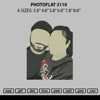 Photoflat 3110 Embroidery File 6 sizes