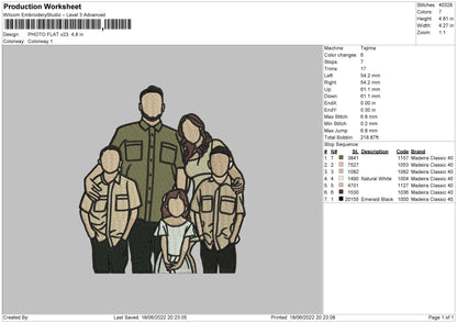 Photo Flat V23 Embroidery File 4 size