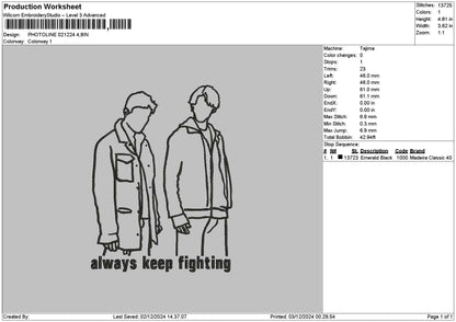 Photoline 0212 Embroidery File 6 sizes