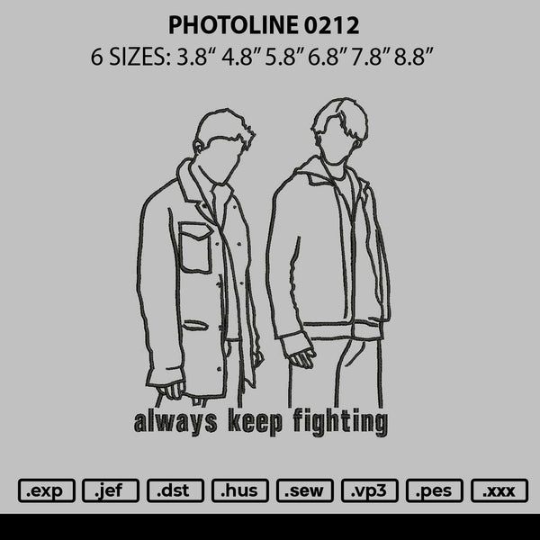 Photoline 0212 Embroidery File 6 sizes