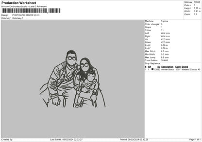 Photoline 0402 Embroidery File 6 sizes