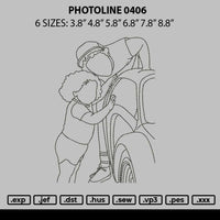 Photoline 0406 Embroidery File 6 sizes