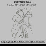 Photoline 0406 Embroidery File 6 sizes