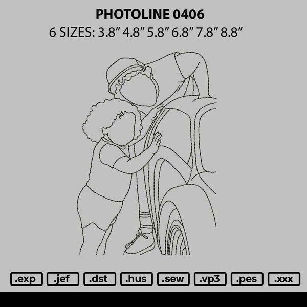 Photoline 0406 Embroidery File 6 sizes
