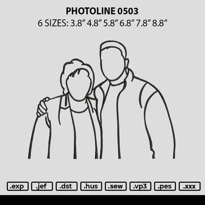 Photoline 0503 Embroidery File 6 sizes