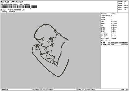 Photoline 0612 Embroidery File 6 sizes
