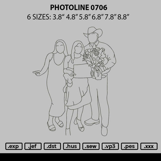 Photoline 0706 Embroidery File 6 sizes