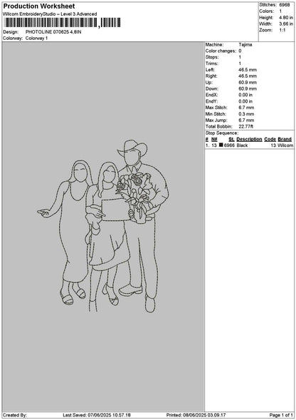Photoline 0706 Embroidery File 6 sizes