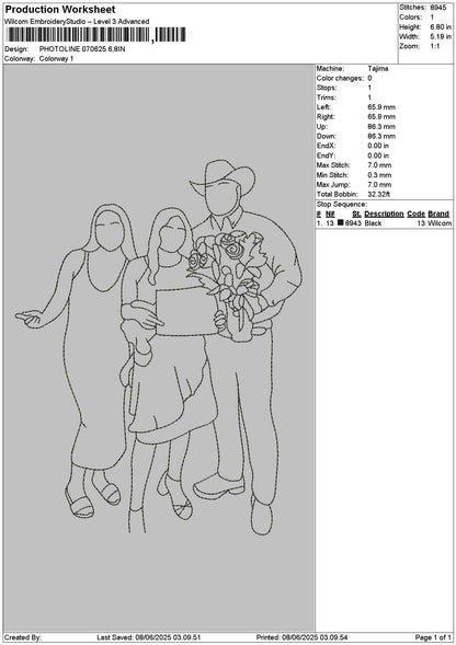 Photoline 0706 Embroidery File 6 sizes