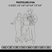 Photoline 0706 Embroidery File 6 sizes