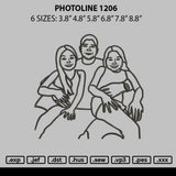 Photoline 1206 Embroidery File 6 sizes