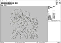 Photoline 1206 Embroidery File 6 sizes