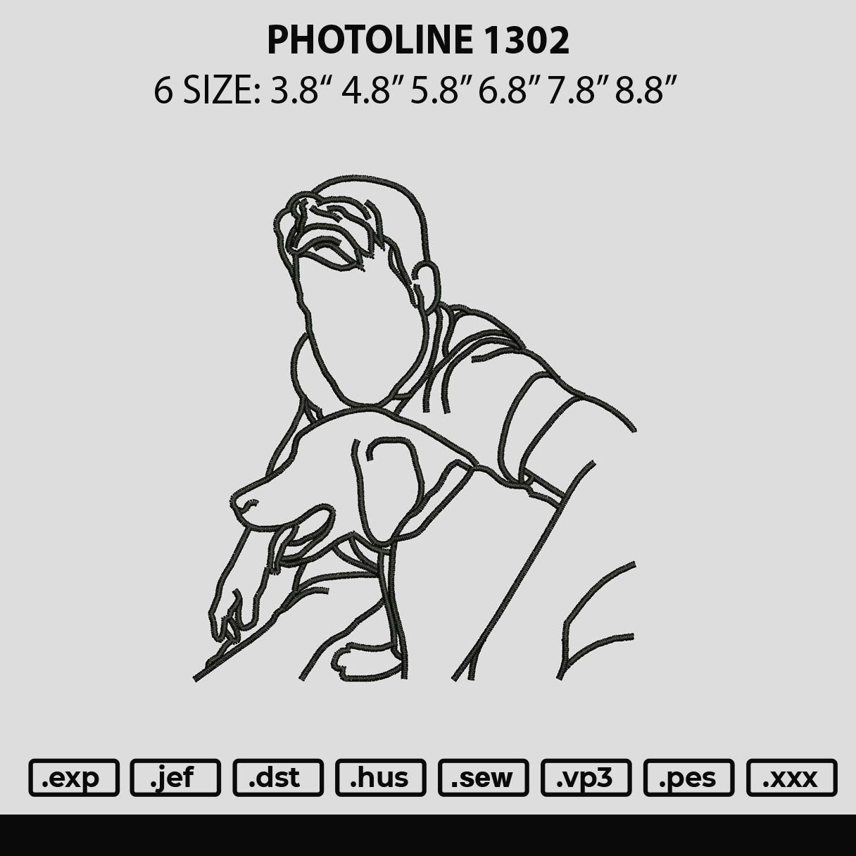 Photoline 1302 Embroidery File 6 sizes