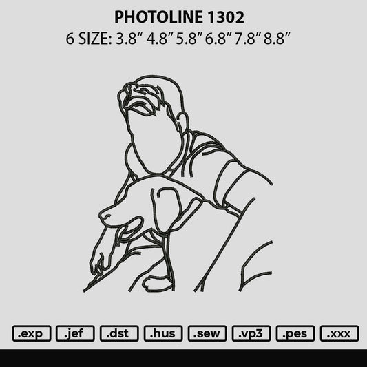 Photoline 1302 Embroidery File 6 sizes