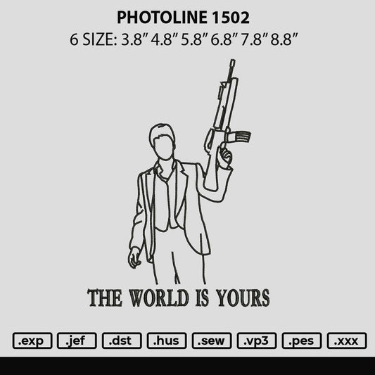 Photoline 1502 Embroidery File 6 sizes