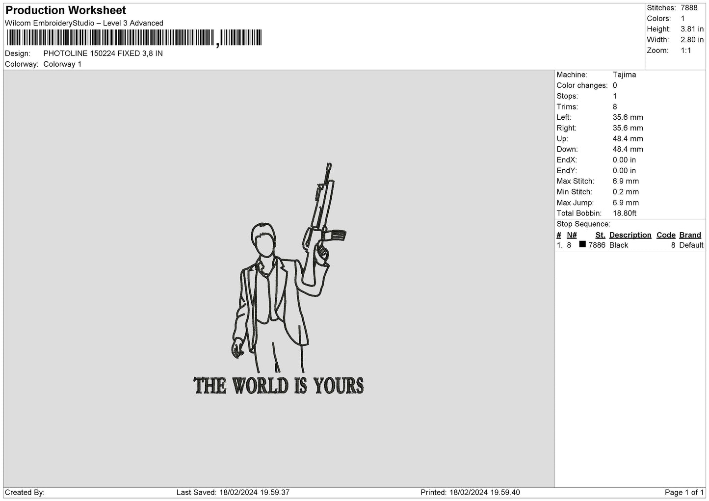 Photoline 1502 Embroidery File 6 sizes