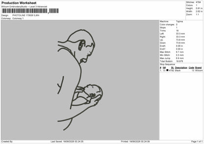 Photoline 1706 Embroidery Machine Design File 6 sizes