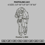 Photoline 2201 Embroidery File 6 sizes