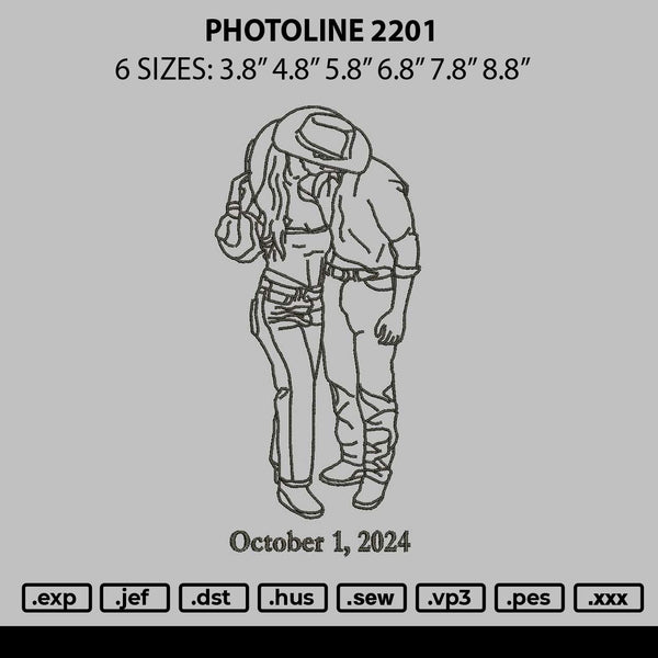 Photoline 2201 Embroidery File 6 sizes