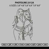 Photoline 2312a Embroidery File 6 sizes