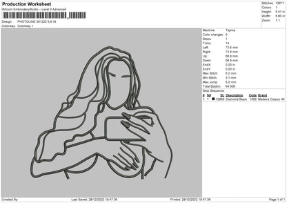 Photolin 2812b Embroidery File 6 sizes