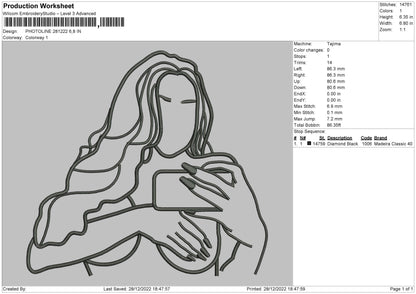 Photolin 2812b Embroidery File 6 sizes