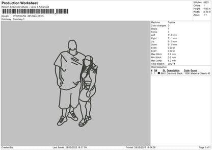 Photoline 2812a Embroidery File 6 sizes