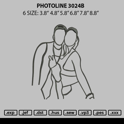 Photoline 3024b Embroidery File 6 sizes