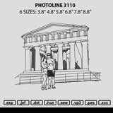 Photoline 3110 Embroidery File 6 sizes