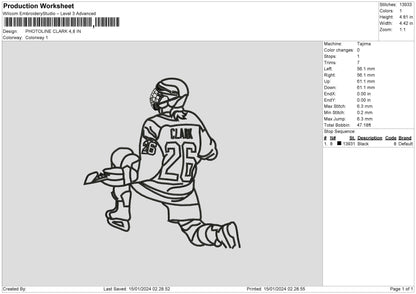 Photoline Embroidery File 6 sizes