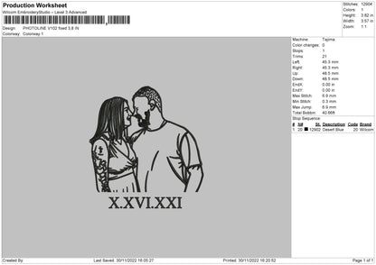Photoline V102 Embroidery File 6 sizes