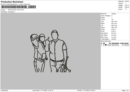 Photoline V103 02 Embroidery File 6 sizes