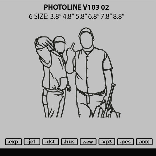 Photoline V103 02 Embroidery File 6 sizes
