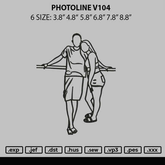 Photoline V104 Embroidery File 6 sizes
